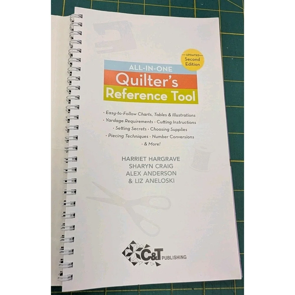 All in One Quilter's Reference Tool Easy to Follow Charts Tables Illustrations